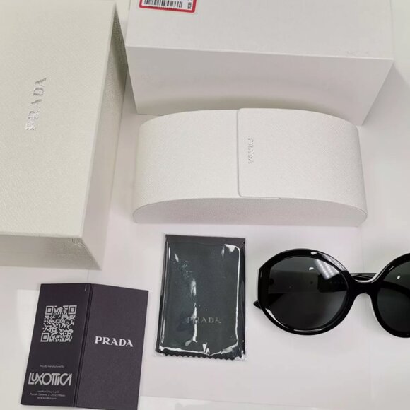 Prada Black White Milano Womens Sunglasses Italy